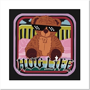 Teddy bear hug life Posters and Art